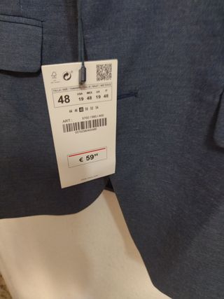 Chaqueta de vestir de zara 