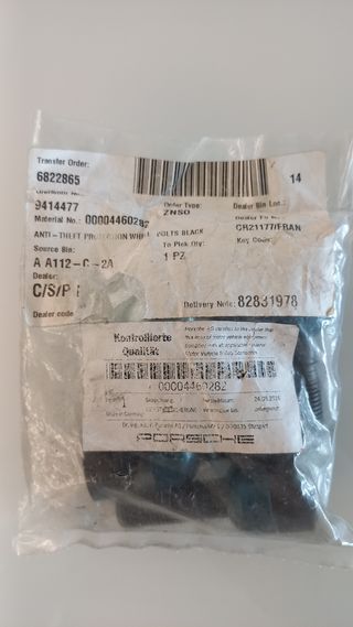 Tornillos Antirrobo  Negros