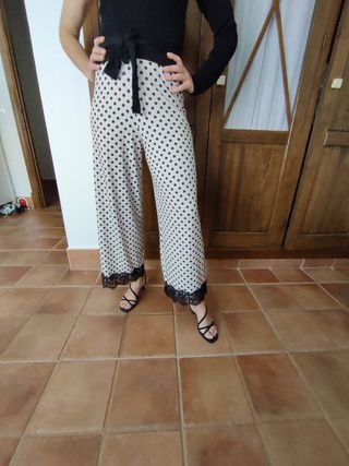 pantalón lencero zara