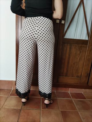 pantalón lencero zara