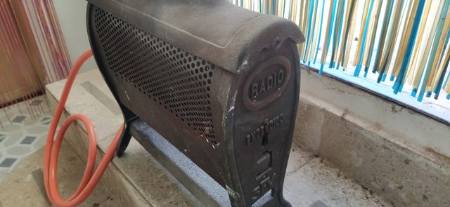 Estufa antigua de gas