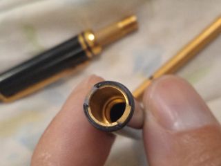 BOLÍGRAFO WATERMAN FRANCES NEGRO Y BAÑADO EN ORO