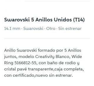 Swarovski Anillo 