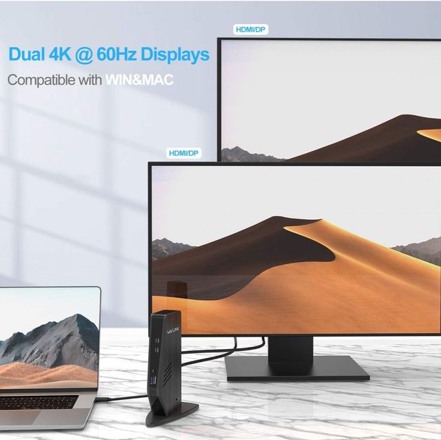 WAVLINK Docking Station, 4K 2-Display USB-C/USB3.0