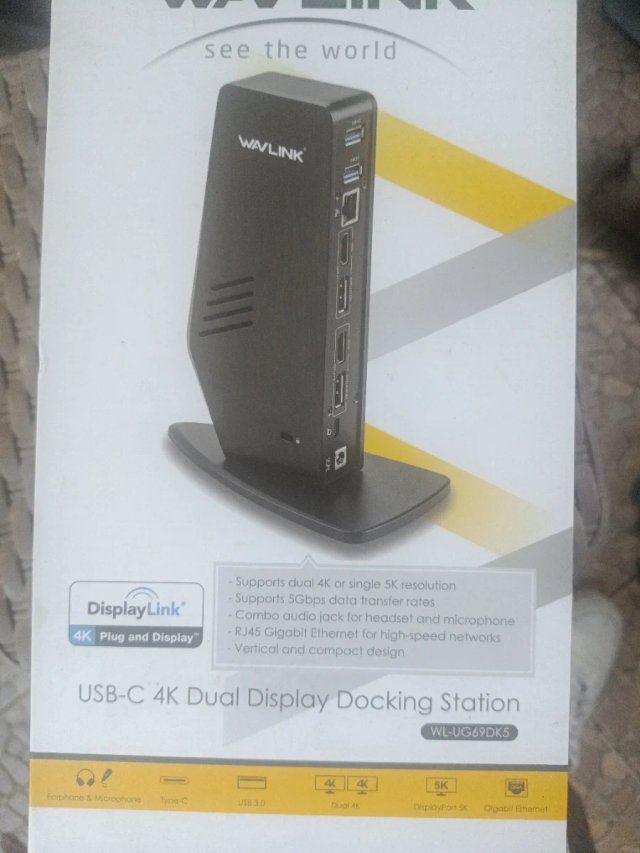 WAVLINK Docking Station, 4K 2-Display USB-C/USB3.0