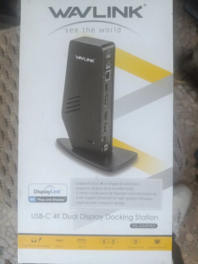 WAVLINK Docking Station, 4K 2-Display USB-C/USB3.0