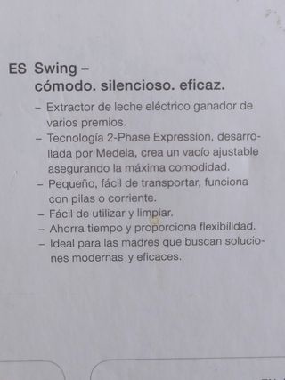 Sacaleches eléctrico Medela