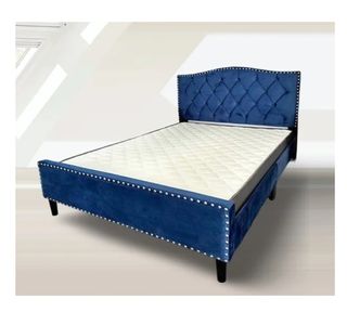 Cama terciopelo 135x190cm con colchón