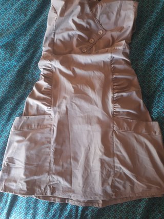 Vestido nuevo talla S, color topo