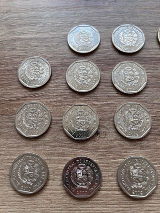 Coleccion de pesos peruanos de 2010 a 2016