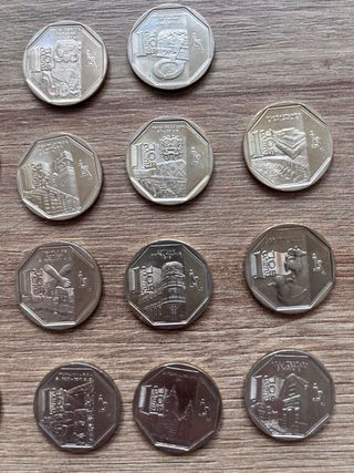 Coleccion de pesos peruanos de 2010 a 2016