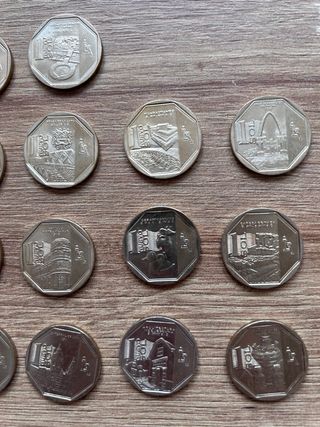 Coleccion de pesos peruanos de 2010 a 2016