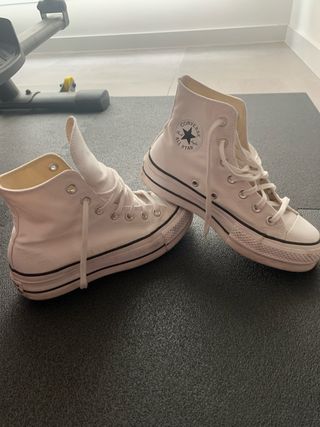 Converse bota alta plataforma