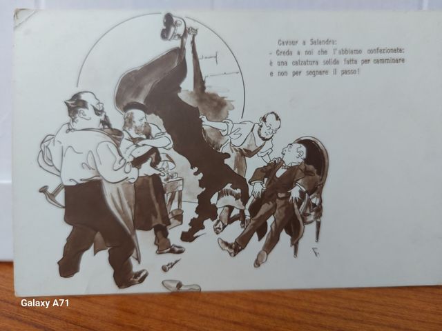 Cartolina grande guerra Cavour Salandra