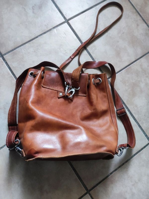 Borsa pelle marrone donna coccola