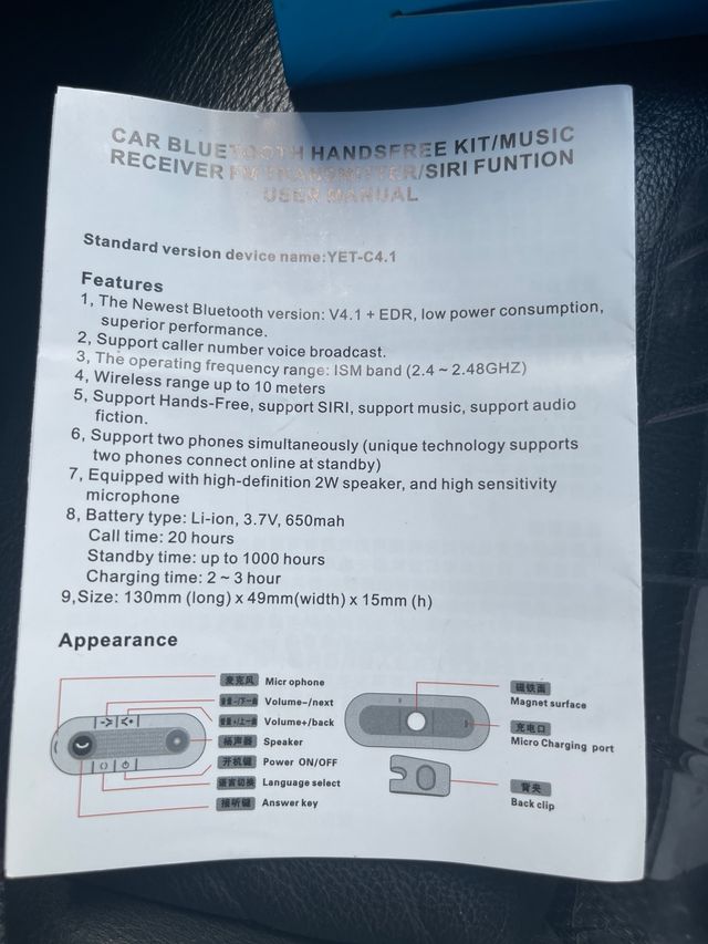 Manos libres para dos dispositivos
