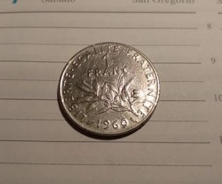 Moneda francesa de 1960 descatalogada