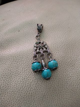 Colgante plata y turquesa