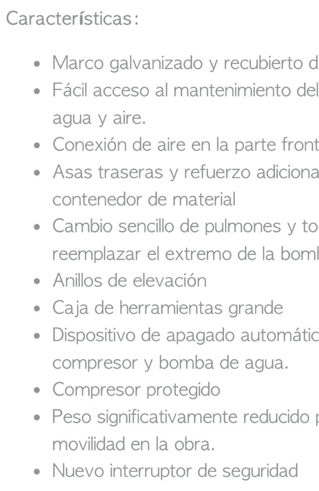 Maquina revocadora mortero