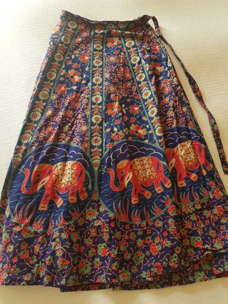 Falda larga estampada talla unica