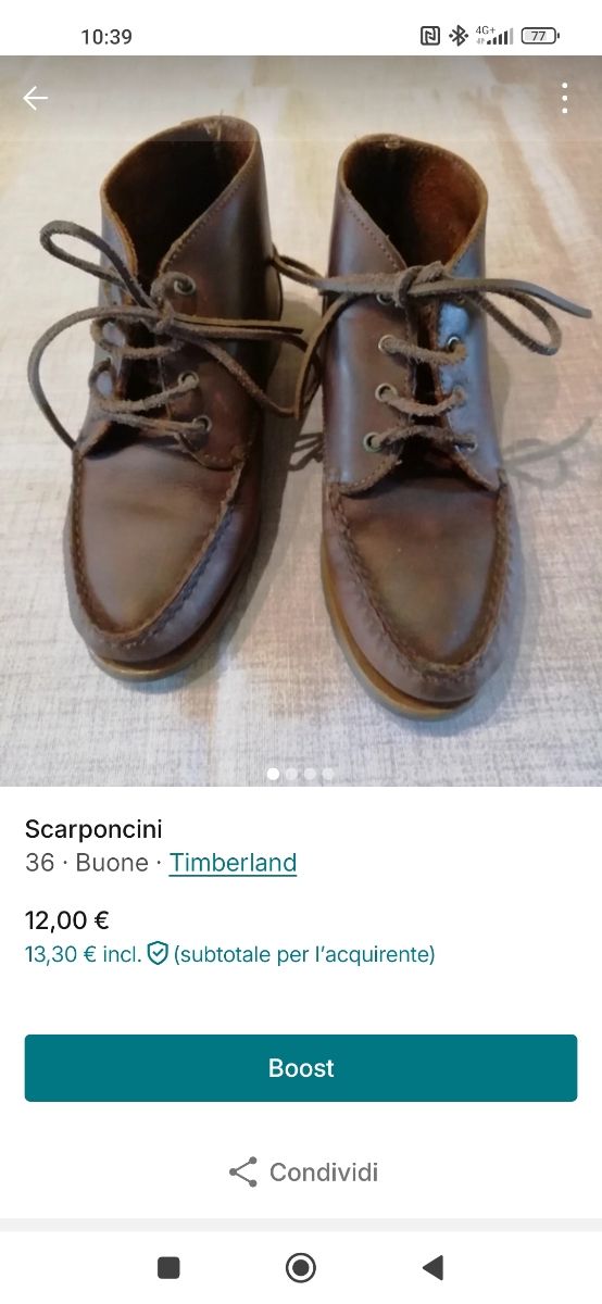 Scarponcini in pelle Timberland n°36