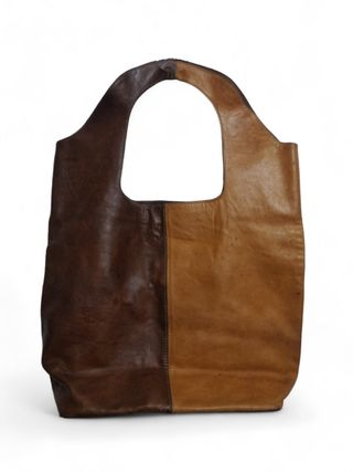 Bolso de piel marrón 