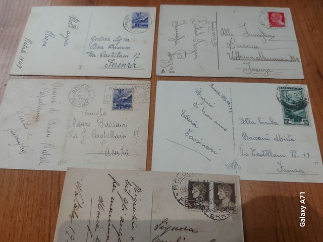 17 antiche cartoline buon Natale/anno