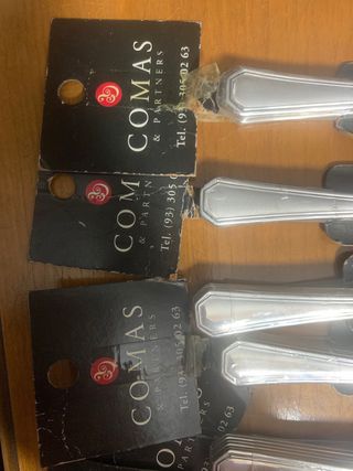 48 tenedores postre acero inoxidable