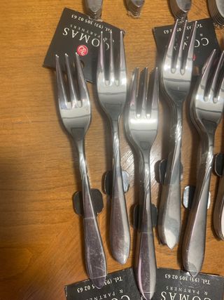78 tenedores de postre acero inoxidable
