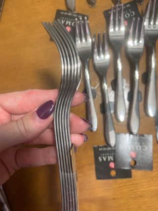 78 tenedores de postre acero inoxidable