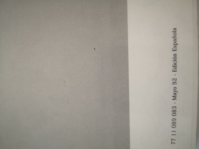 Renault 19 de 1992. Manual instrucciones