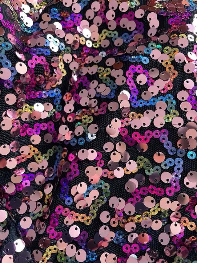 Vestido corto lentejuelas sin estrenar TS