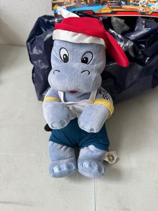Pupazzo peluches happy hippo kinder rapper