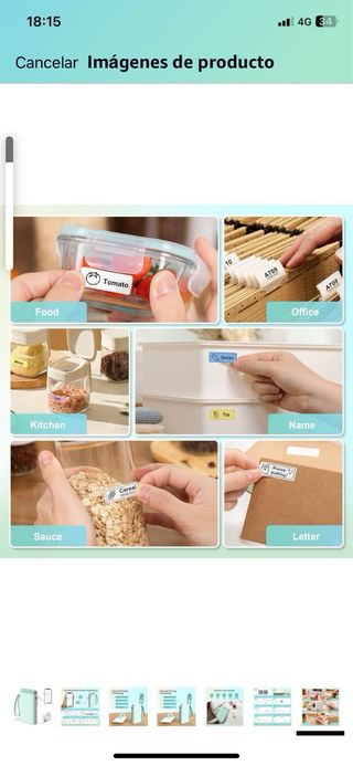 Máquina etiquetadora con cinta