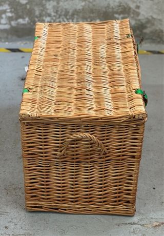 gran Cesta baul de mimbre El Corte Inglés