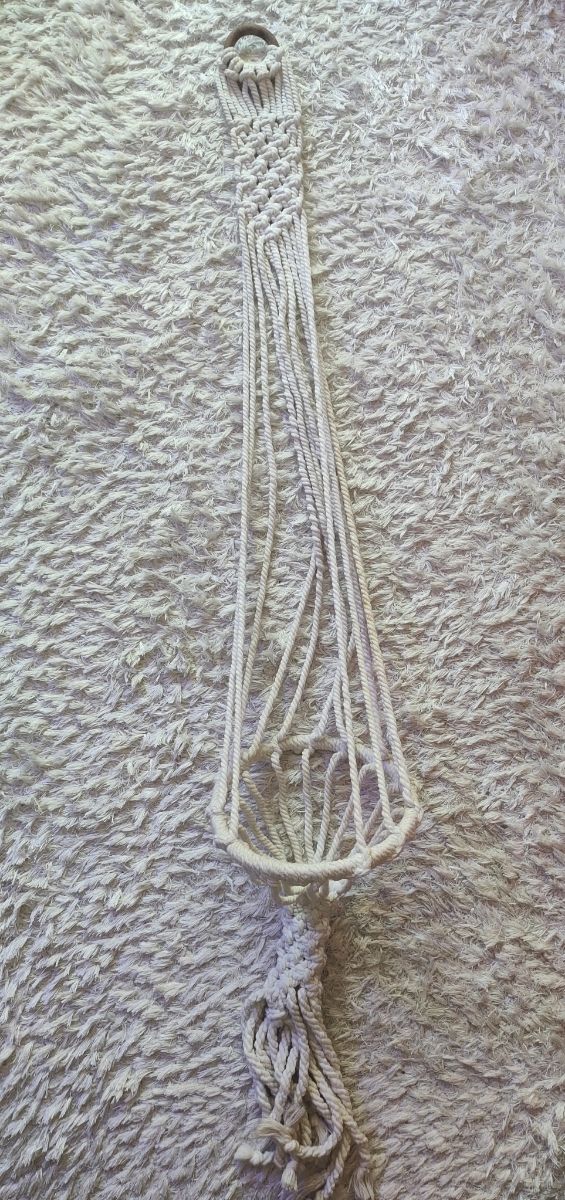 Macrame colgante planta