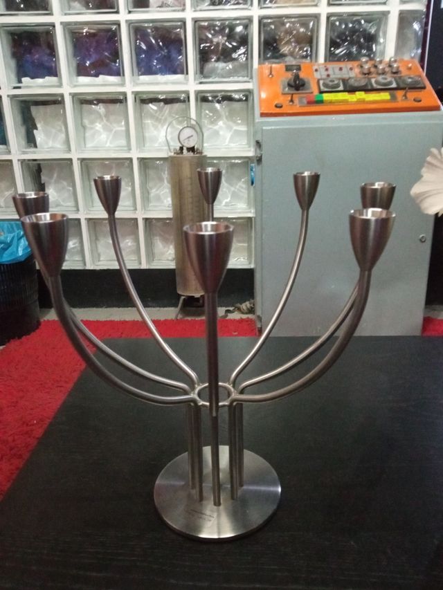 Candelabro acero inoxidable