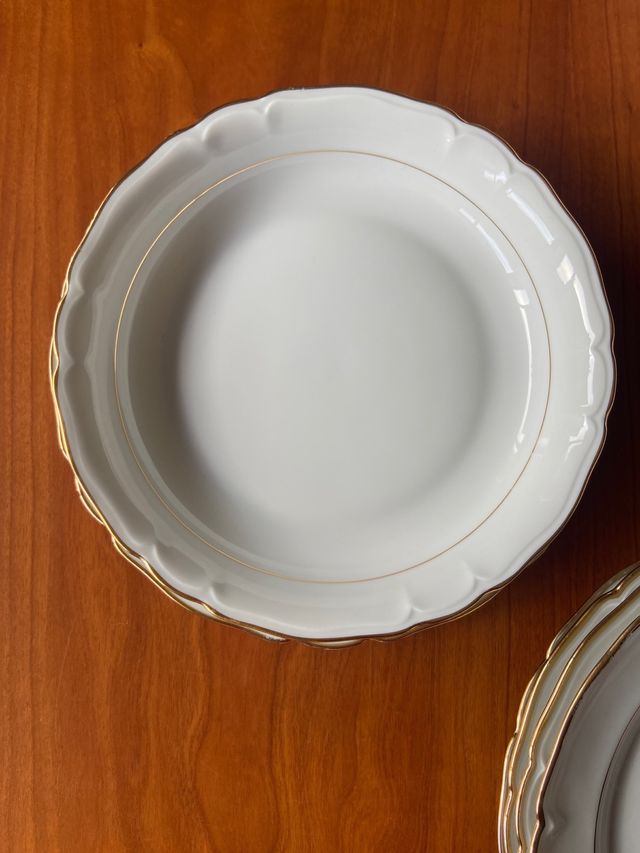 VAJILLA PORCELANA FRANCESA ANTIGUA LIMOGES