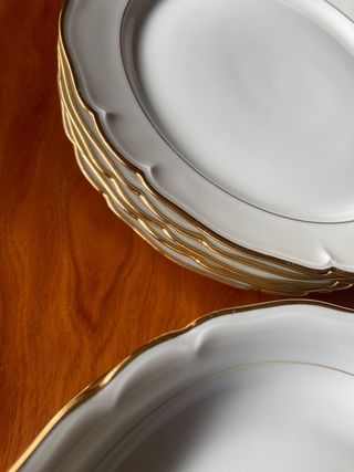 VAJILLA PORCELANA FRANCESA ANTIGUA LIMOGES