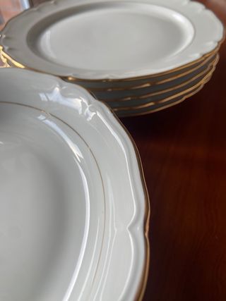 VAJILLA PORCELANA FRANCESA ANTIGUA LIMOGES