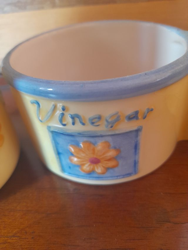 Aceitera y vinagreta porcelana 