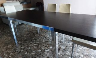 Mesa comedor fija 220 cm y 6 sillas