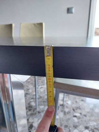 Mesa comedor fija 220 cm y 6 sillas