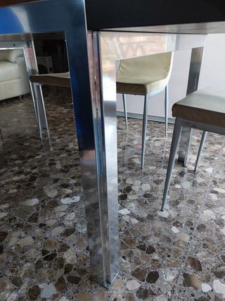 Mesa comedor fija 220 cm y 6 sillas