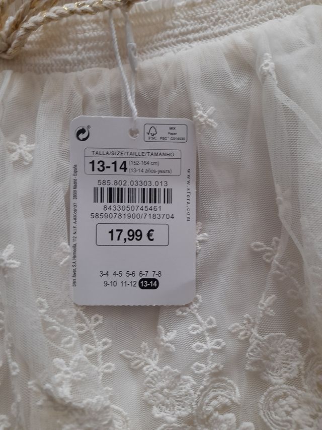 Falda niña sin estrenar