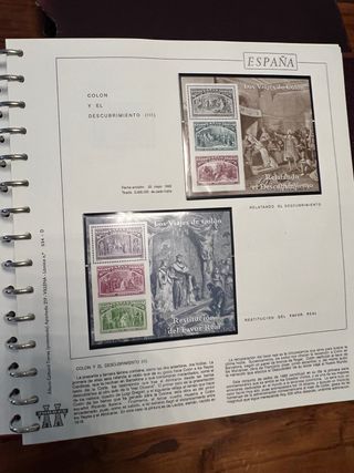 Álbum sellos España Completo y Nuevo 1992 a 1997
