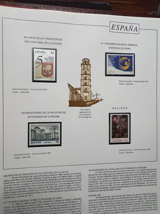 Álbum sellos España Completo y Nuevo 1992 a 1997