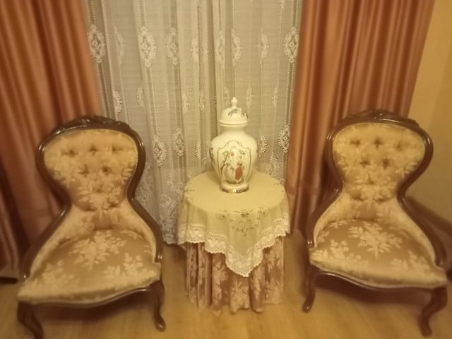 María Antonieta tapicería brocada