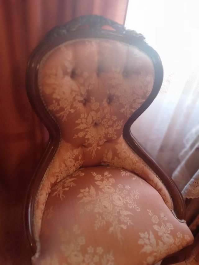 María Antonieta tapicería brocada