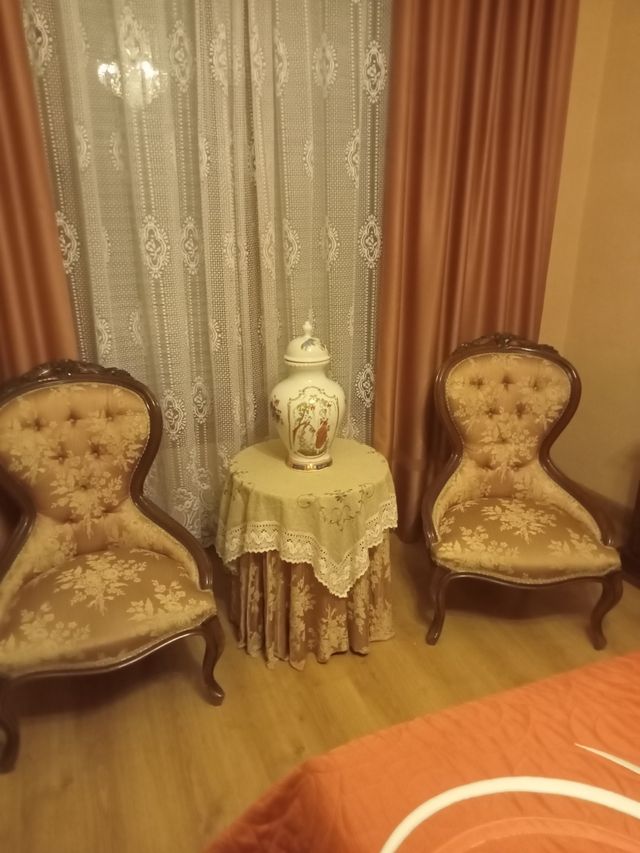 María Antonieta tapicería brocada